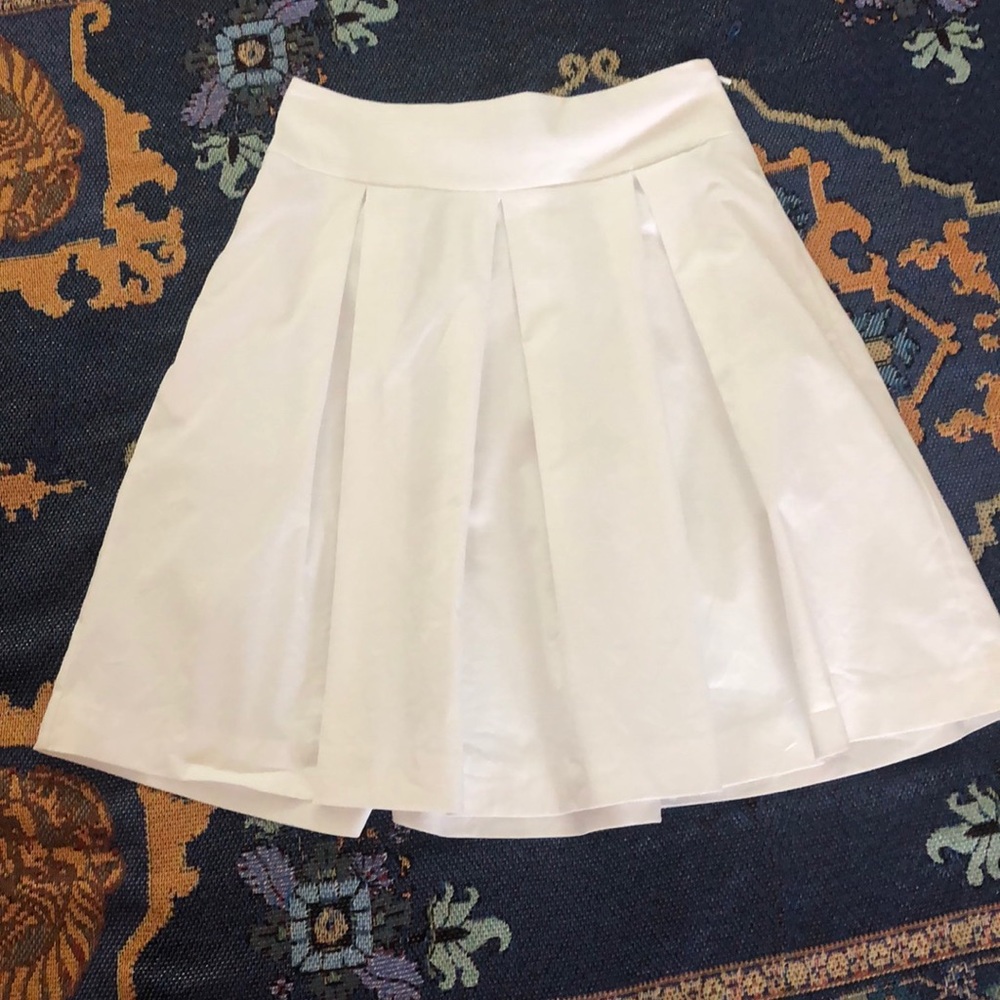 Express Design Studio White Cotton Skirt